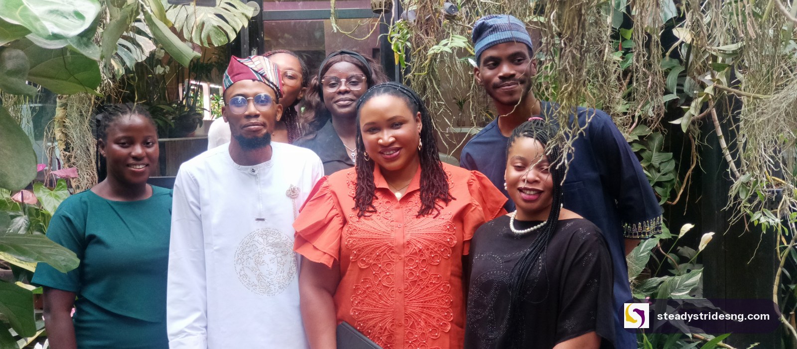 Group photograph with attendees after the WiN Afrika Breakfast Meeting keynote