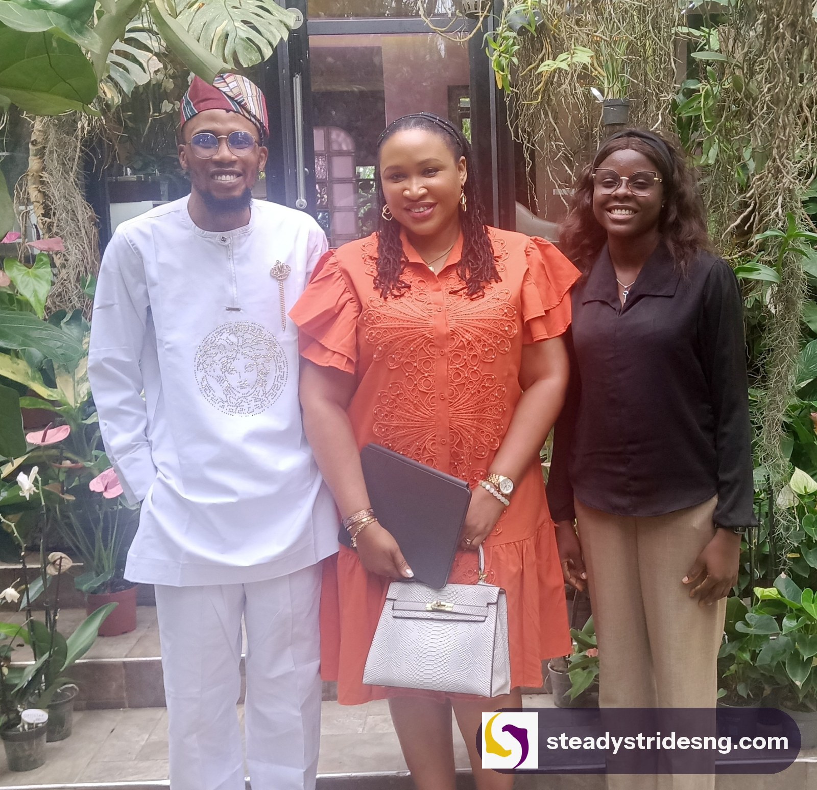 Jessica Oguejiofor with guests at the WiN Afrika Breakfast Meeting in Ikeja, Lagos