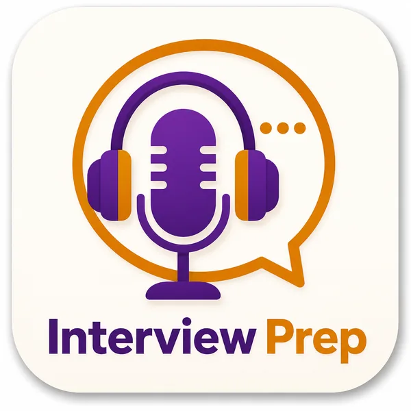 Interview Prep Coach icon — a microphone and speech bubble